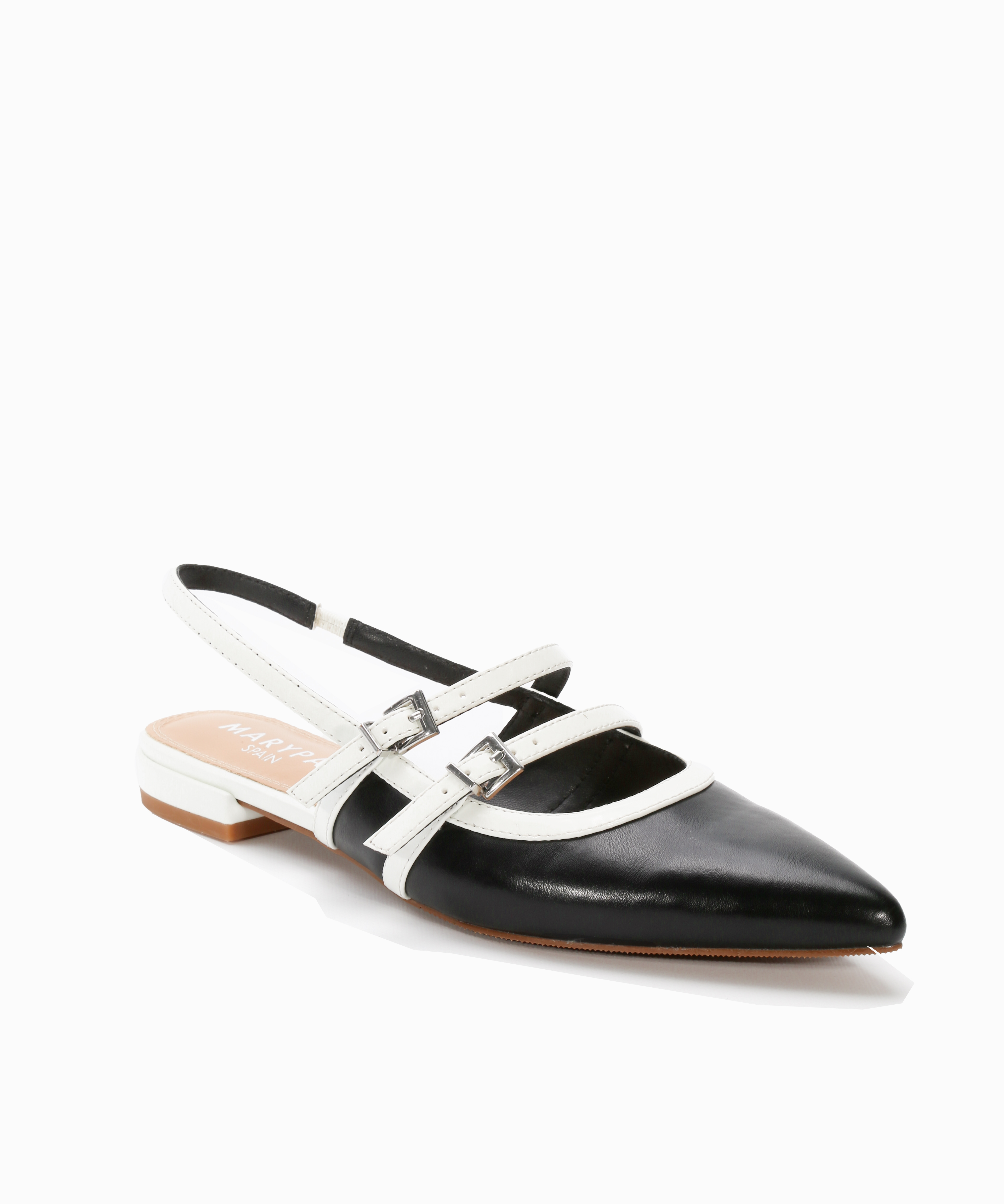 Zapatos planos destalonados hebillas image number null